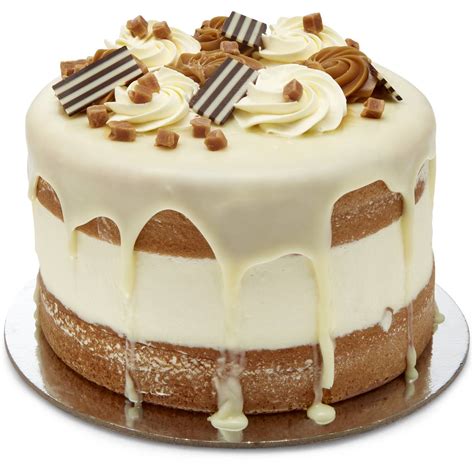 Woolworths Caramel Sponge Fresh Cream Drip Cake Each | Woolworths