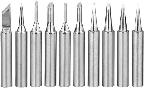 10 Pack Solder Soldering Iron Tips Standard Size Accessories Electrical ...