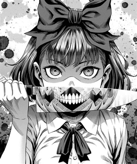 Wallpaper : manga, gore, knife, dark, low saturation, monochrome, black ...