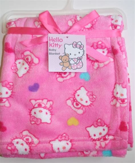 NEW Sanrio Hello Kitty Baby Girl Plush Blanket Pink | Hello kitty baby ...