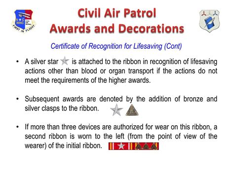 PPT - Civil Air Patrol Awards and Decorations PowerPoint Presentation ...