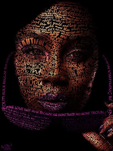 50 Creative Typographic Portraits | Typography portrait, Typographic ...