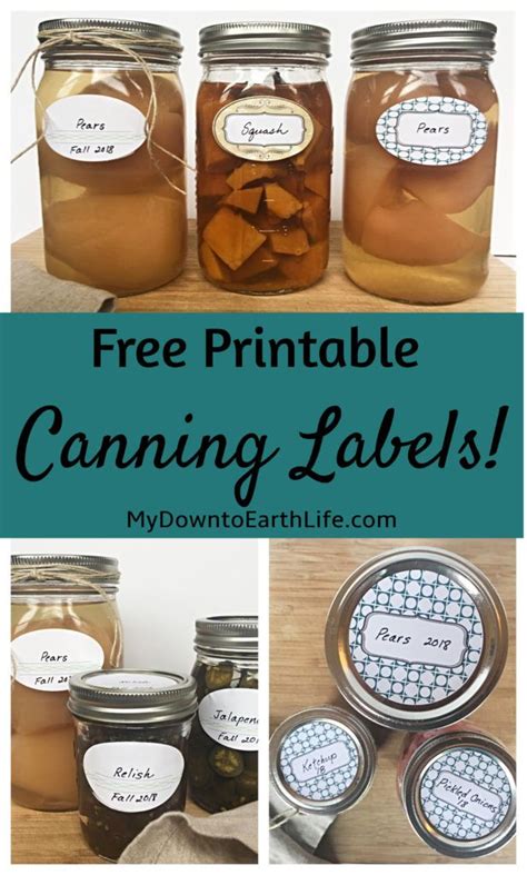 Canning Labels Printable