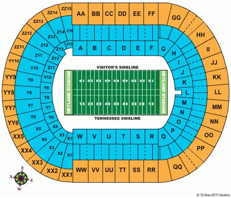 Tennessee Football Stadium Seating Chart - Stadium Seating Chart