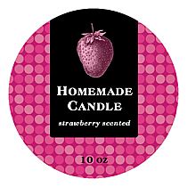 Round Labels and Circle Stickers for Candle - Personalized Circle ...