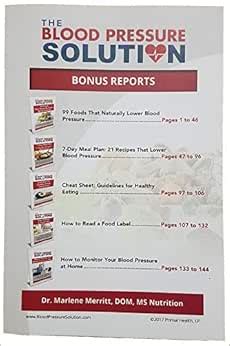 The Blood Pressure Solution - Bonus Reports - 2017 - Paperback - Dr ...