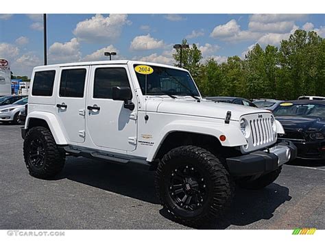 2014 Bright White Jeep Wrangler Unlimited Sahara 4x4 #112582914 Photo ...