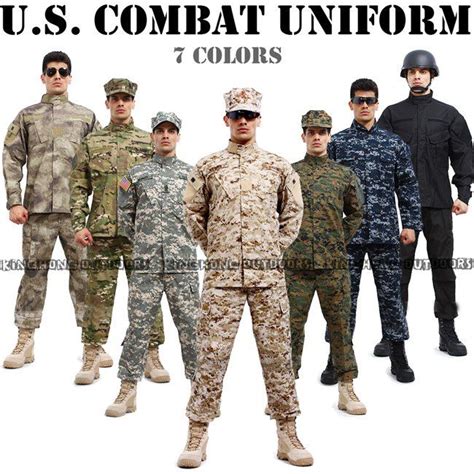 7 colors of us combat uniform | Combat uniforms, Us army uniforms, Army ...