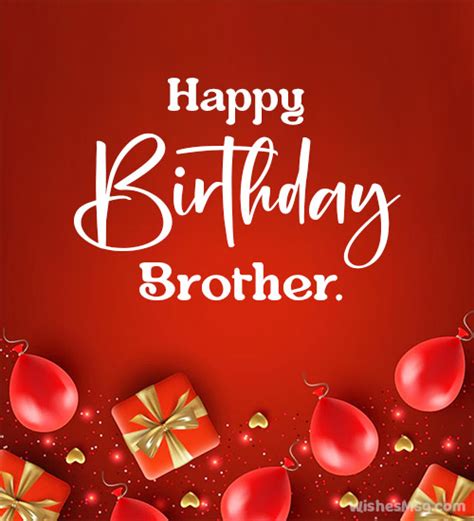 Birthday Wishes For Brother With Images