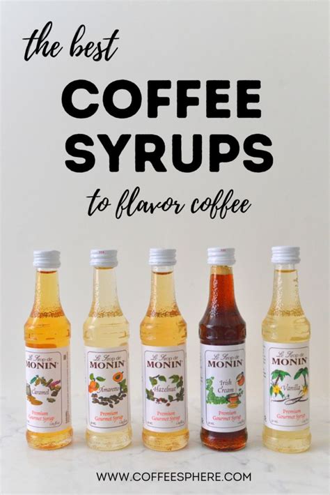 The Best Coffee Syrups To Flavor Coffee - | Flavored coffee recipes ...