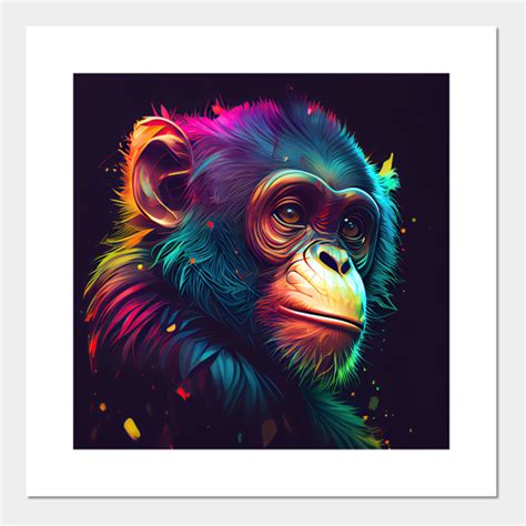 Monkey AI art - Monkey - Posters and Art Prints | TeePublic