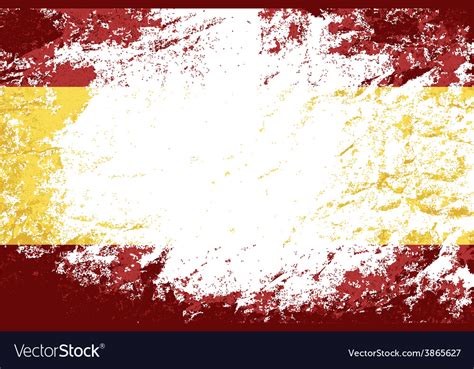 Spanish flag grunge background Royalty Free Vector Image