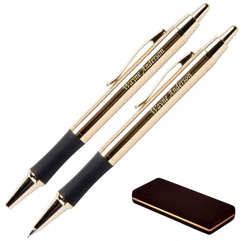 Monroe Gold Plated Pen and Pencil Gift Set - Custom Engraved | Pen gift ...