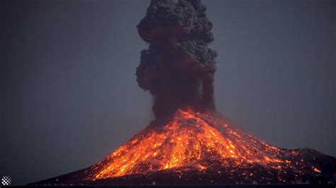 Mount Krakatoa Before Eruption