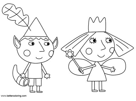 Ben And Holly Little Kingdom Coloring Pages - Free Printable Coloring Pages