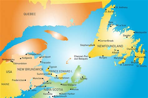 Maritime vector provinces color map | Illustrator Graphics ~ Creative ...