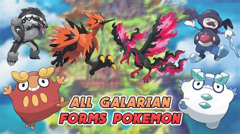 All Galarian Forms Pokemon in Pokémon Sword and Shield | All Galar ...