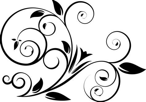 Black And White Swirl Vector at Vectorified.com | Collection of Black ...