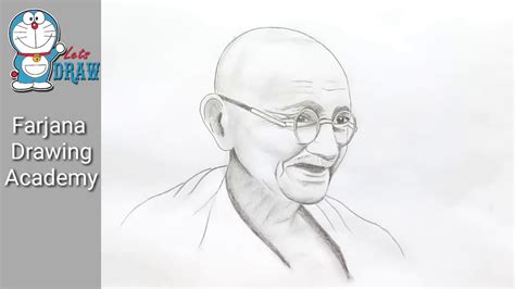 Mahatma Gandhi Pencil Shading