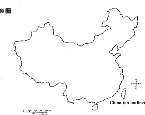 Outline Map of China | Asia for Educators | Columbia University