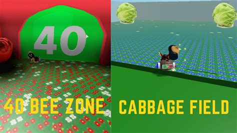 40 Bee Zone And Cabbage Field (Bee swarm) (Roblox) - YouTube