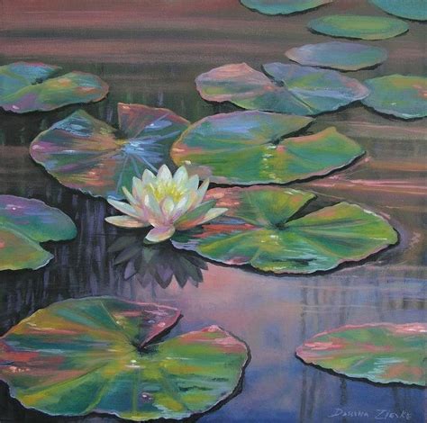 The 250 paintings depict a water lily pond from his backyard ...