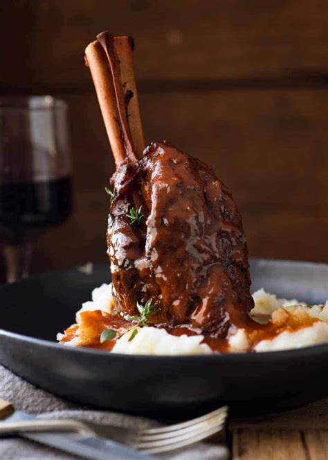 Slow Cooked Lamb Shanks in Red Wine Sauce | RecipeTin Eats