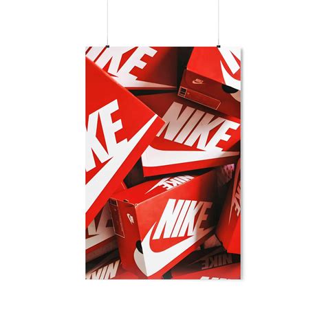 Nike Shoe Box Pile Print, Wall Decor, Sneakerhead Art, Office Decor ...