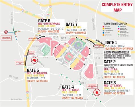 Chiefs Stadium Parking Map