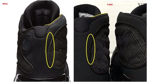 Don’t Get Got : Real VS Fake Air Jordan 13 XIII Retro Black Cat ...