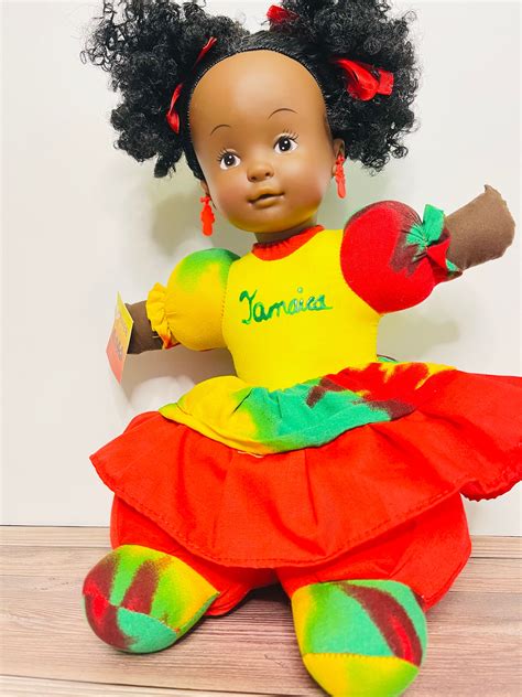 Beautiful Black Jamaican Ethnic Doll with Brown Skin and Afro | Etsy