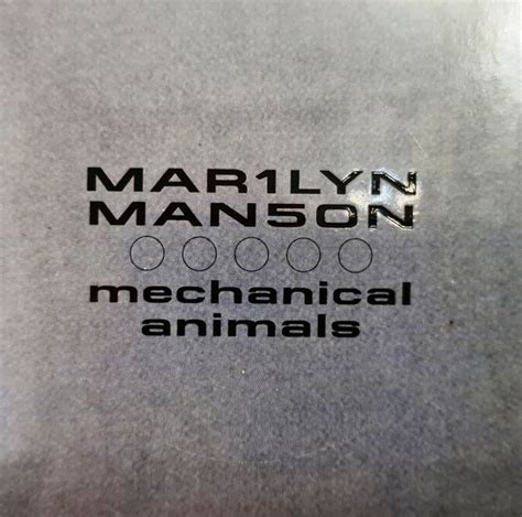 Marilyn Manson - Mechanical Animals - New Vinyl - High-Fidelity Vinyl ...