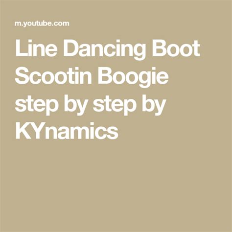 Line Dancing Boot Scootin Boogie step by step by KYnamics in 2022 ...