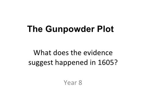 Gunpowder Plot