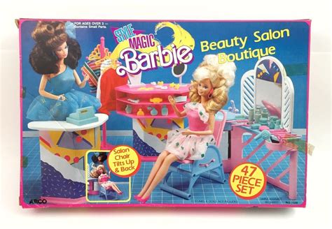 Barbie BEAUTY SALON BOUTIQUE Vtg 1989 NRFB 1980s 90s Style Magic | eBay ...