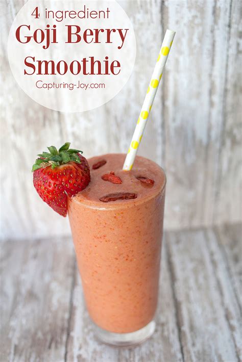 Goji Berry Smoothie Recipe - Capturing Joy with Kristen Duke