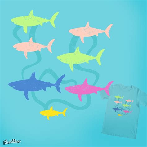 Score Shark Family Tree by KayveeCreative on Threadless