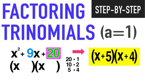 Factor Trinomial Worksheet