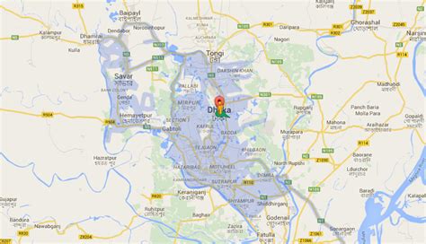 Dhaka City Map Google