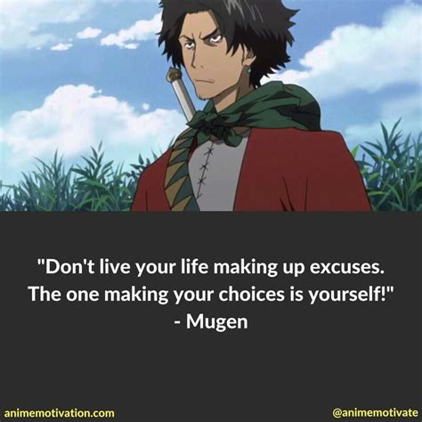 Mugen, Samurai Champloo quotes | Samurai champloo, Anime, Best life advice