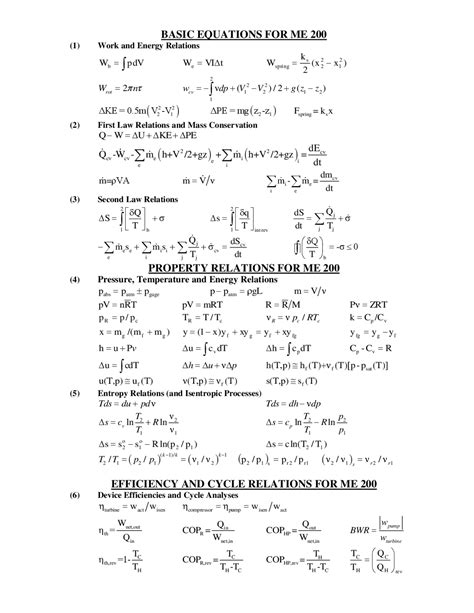 All Thermodynamics Formulas Pdf - KaydenkruwBradshaw