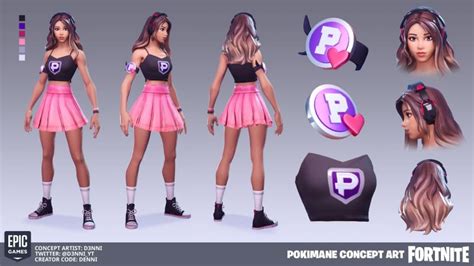 Pokimane 'dares' Fortnite to add her Icon Series skin after a concept ...