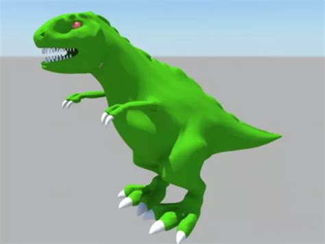 Green Tyrannosaurus Rex Free 3d Model - .Ma, Mb - Open3dModel