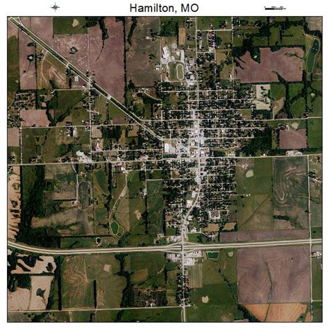 Aerial Photography Map of Hamilton, MO Missouri