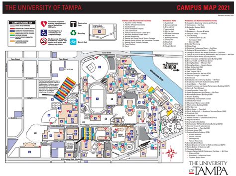 University of Tampa Campus Map