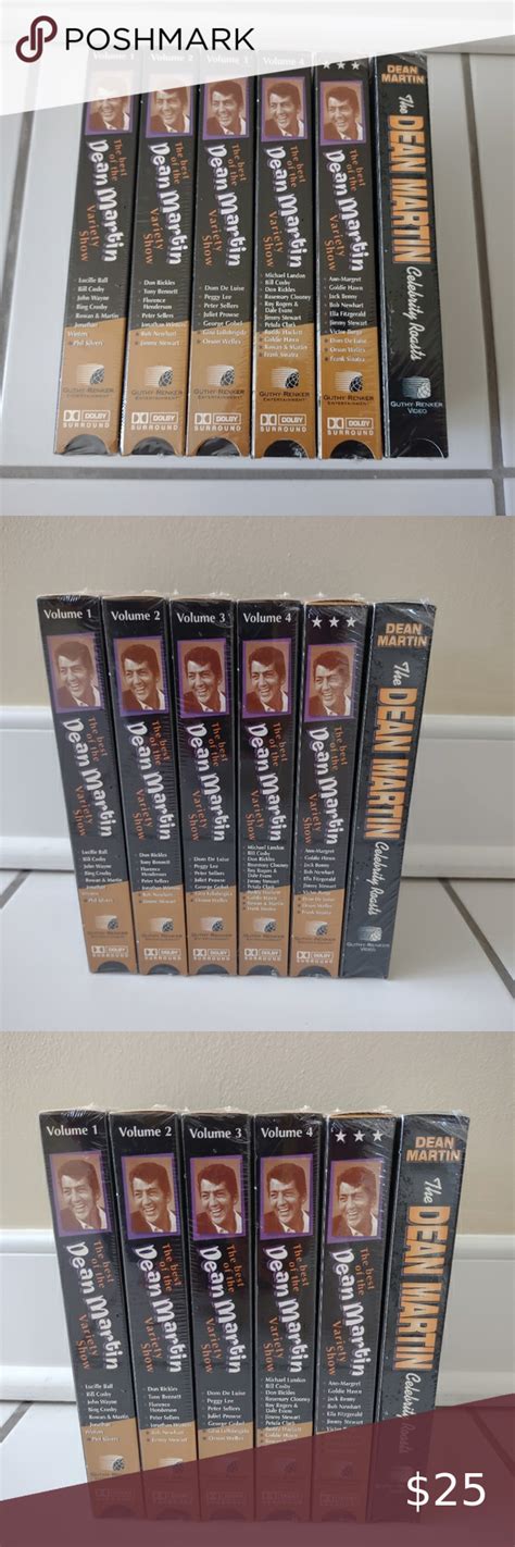 Dean Martin VHS Lot of 6 | Dean martin, Variety show, Lucille ball