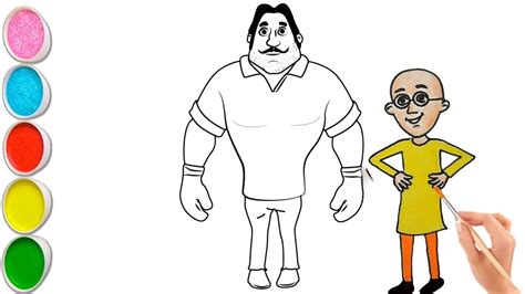 Motu Patlu, Boxer Drawing,Boxer Drawing in Motu Patlu,Easy Drawing step ...