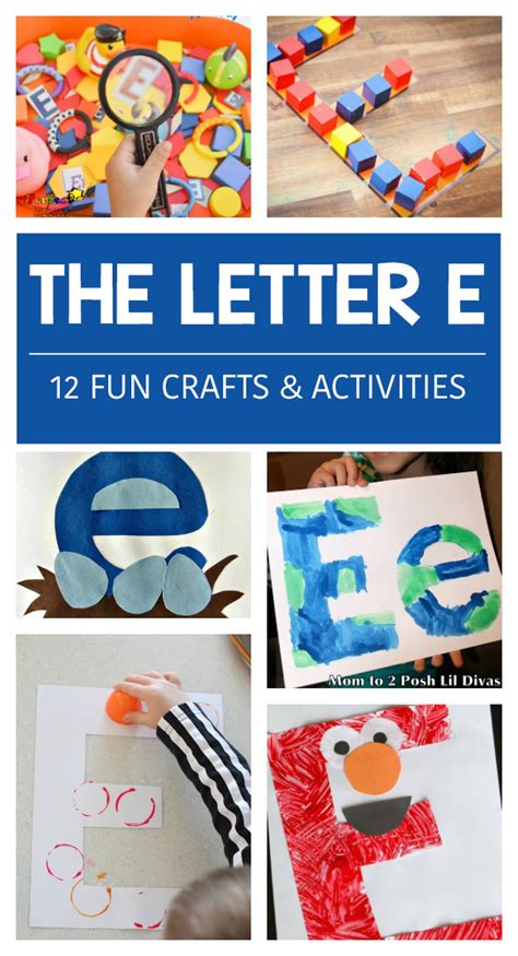 12 Letter E Activities