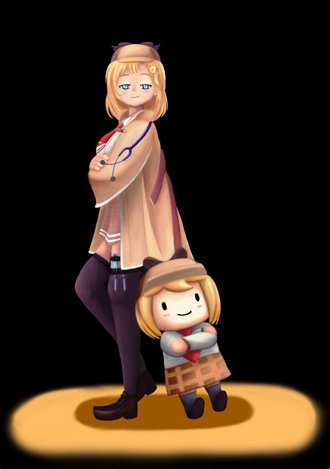 Amelia Watson & Smol Ame by Lizzaroro on Newgrounds