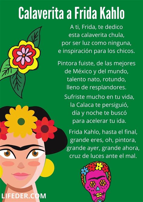 20 calaveritas literarias cortas para niños y maestros (con imágenes)